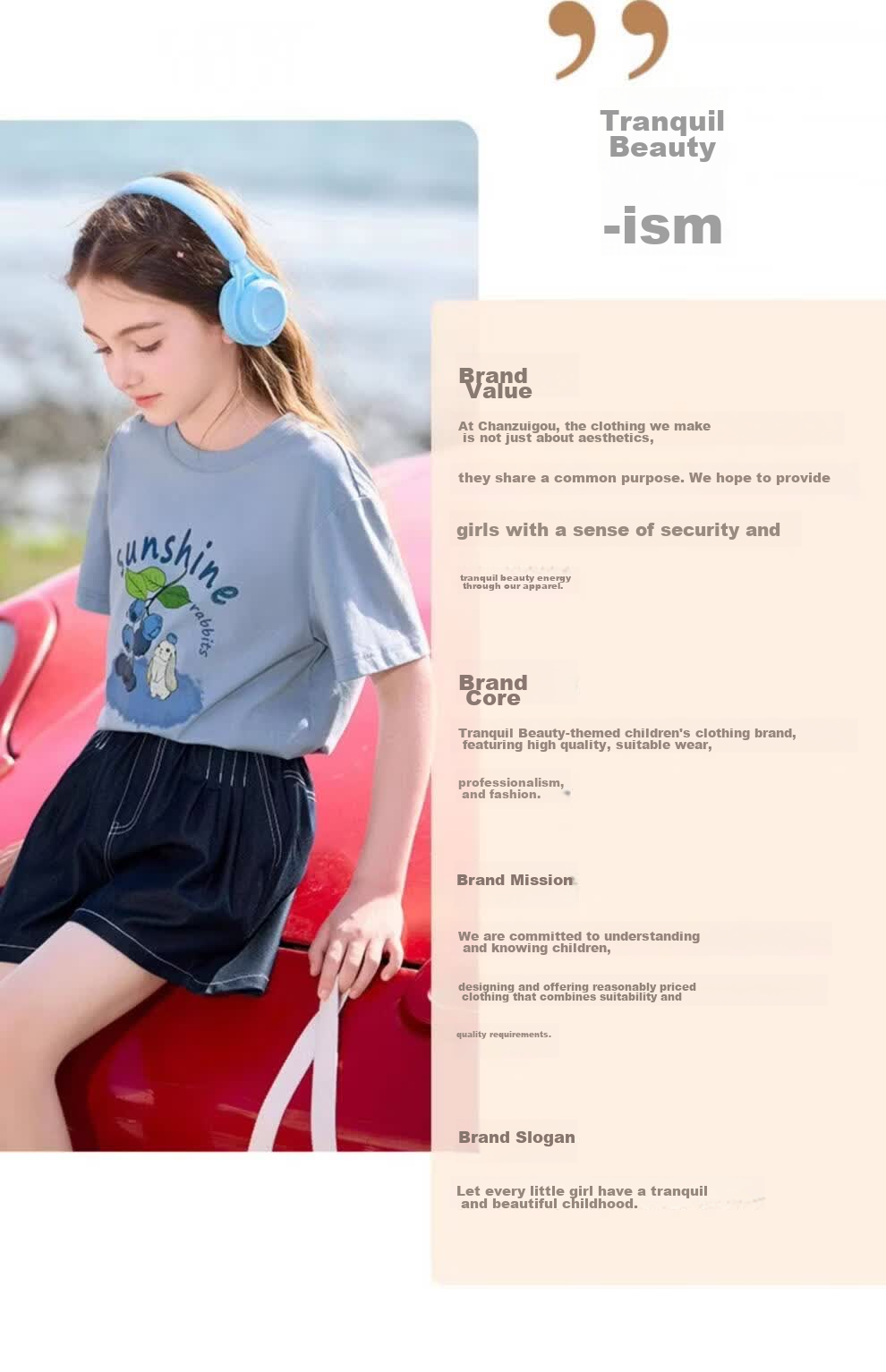 CHANZUIGOU (CHANZUIGOU) [7A Antibacterial Cooling] Girls Printed Set 2026 Summer New Children's Short Sleeve Pants Sports Two-Piece Set 44